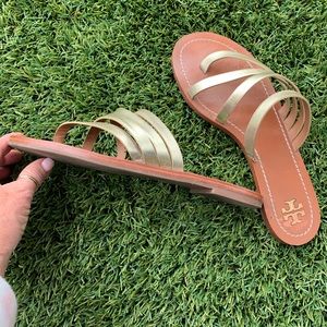 Tory Burch Shoes - Tory Burch Gold Sandals Tory Burch Shoes - Tory Burch Gold Sandals